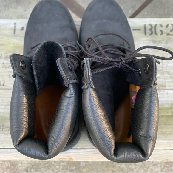 Timberland Black Nubuck 6” Waterproof Boots - Picture 6 of 11